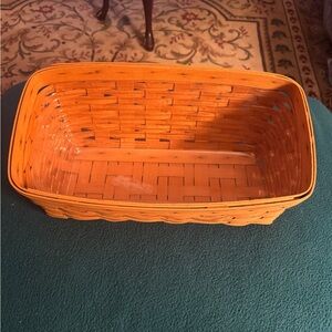 Longaberger Vibrant Orange Woven Basket